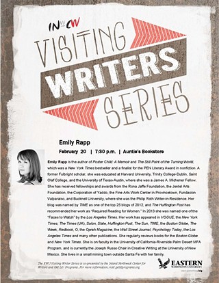 EWU Visiting Writers Series: Emily Rapp