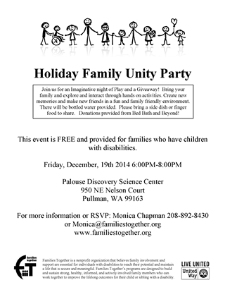Holiday Family Unity Activity