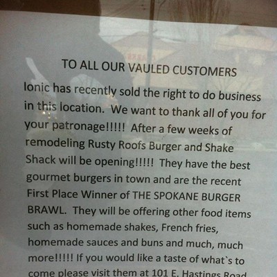 Ionic Burritos Has Closed