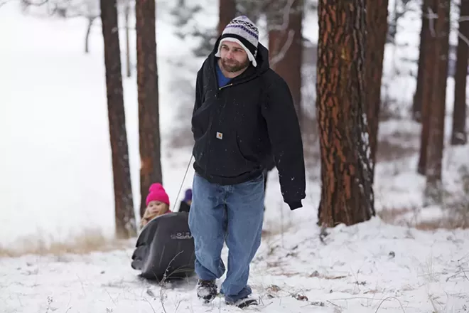 Image: Sledding at Underhill Park
