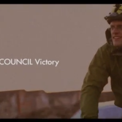Jon Snyder celebrates city council victory with Vision Quest remake