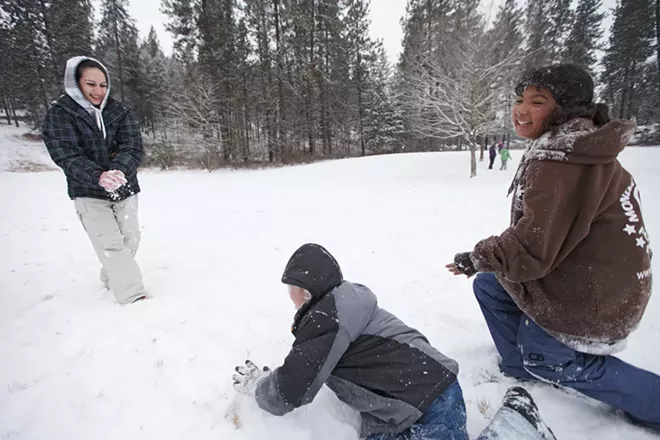 Image: Sledding at Underhill Park