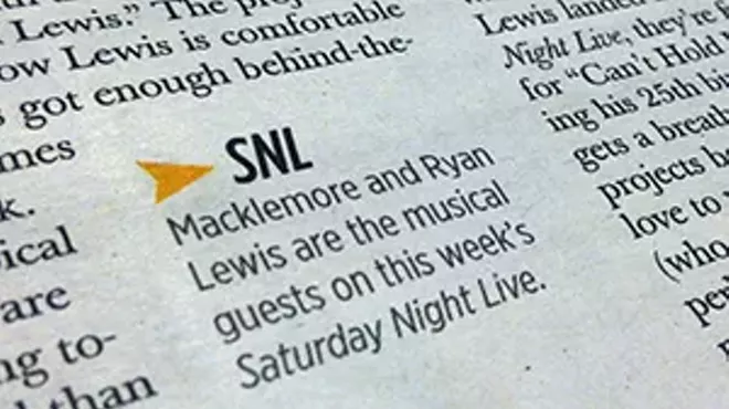 Image: Macklemore and Ryan Lewis on SNL, too