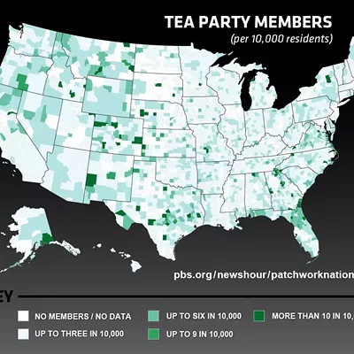 Image: Map of the Tea Party nation
