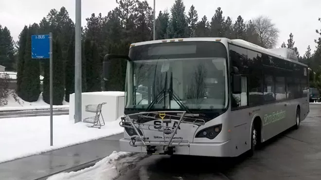 Image: Spokane Transit trying out an all-electric, zero-emissions bus