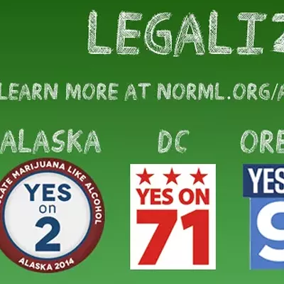 Image: Voters say "yes" to pot in Oregon, Alaska, D.C.