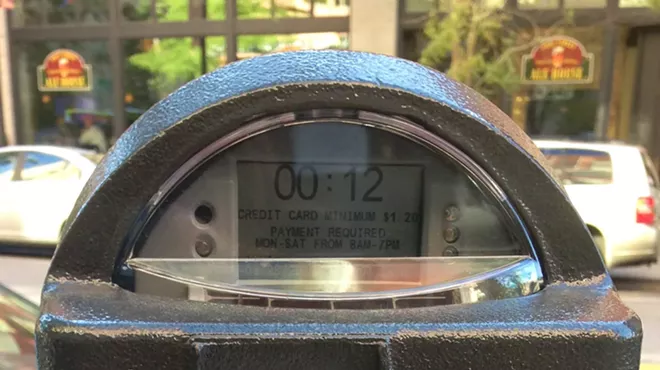 Image: Thank a parking meter glitch for getting away without a ticket this weekend