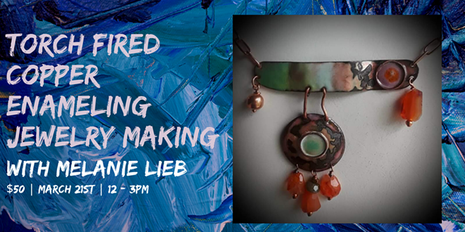 Emerge's Torch Fired Copper Enameling Jewelry Making