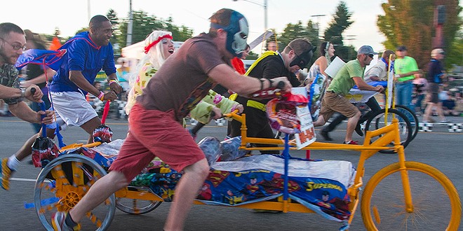 Valleyfest hosts the Lion's Club Bed Races.
