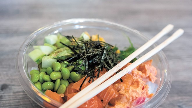 Newly opened Poke Express on the lower South Hill specializes in a new trend: fresh, raw fish salads