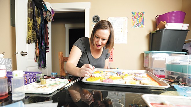 Electric Sugar Cookie owner Amber Fenton bakes delightfully bright and whimsical sugar cookies