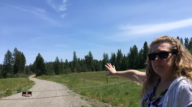 Image: With more trees cut without permission for road, family files complaint against Kootenai County
