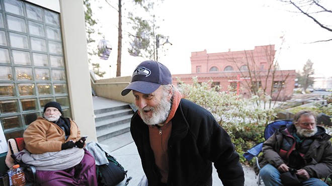 Though homeless himself, James Welch does whatever he can to help others in need