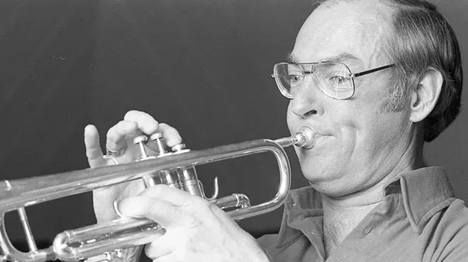 Image: Spokane Jazz Orchestra's Keith LaMotte prepares for his swan song