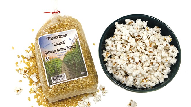 Mostly Fluff: Check out Starving Farmer Popcorn company's hulless popcorn