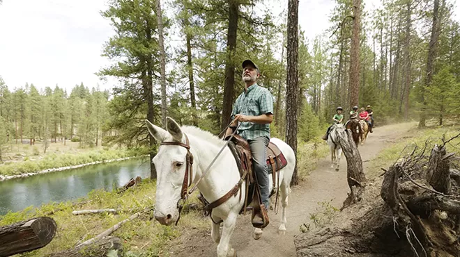 Image: Horseback trail rides offered through Riverside State Park to riders of all experience levels