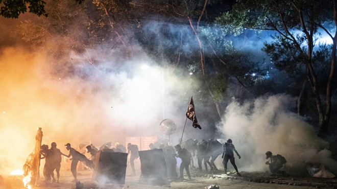 Hong Kong protesters stage fiery clash with police