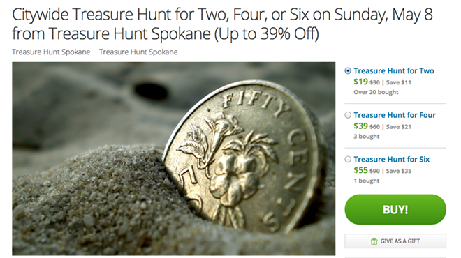 Local entrepreneur organizes "Treasure Hunt Spokane" scavenger hunt race