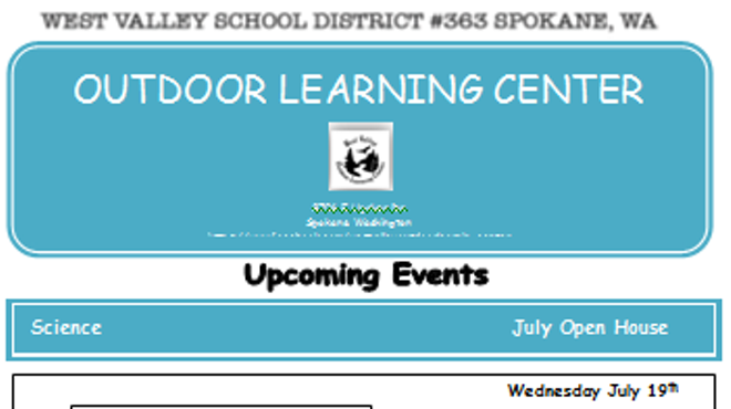 West Valley Outdoor Learning Center Open House