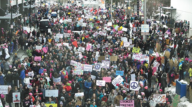 Image: Spokane Women's March II; Rhetoric in the Ring & more