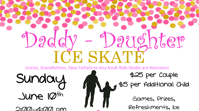 Daddy Daughter Ice Skate