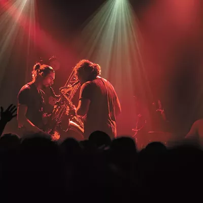 Image: With just saxophone and drums, Brooklyn's Moon Hooch will make you wanna dance. Or else.