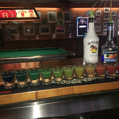 Rainbow shots made by one of our beautiful bartenders!