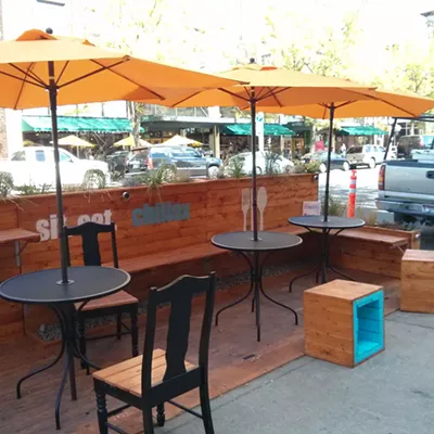 Image: Spokane's first parklet popped up overnight this week