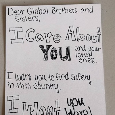 Read notes local churchgoers wrote after Trump's election to show love to local refugees