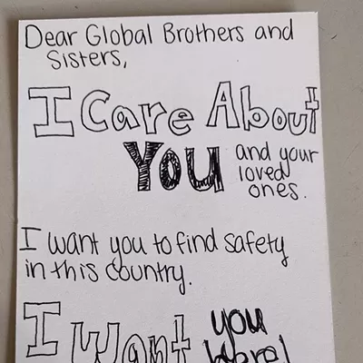 Image: Read notes local churchgoers wrote after Trump's election to show love to local refugees