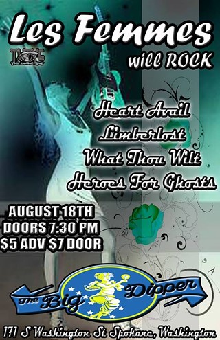 Les Femmes Will Rock feat. Heart Avail, Limberlost, What Thou Wilt, Heroes for Ghosts