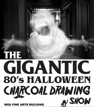 The Gigantic Halloween Charcoal Drawing Show