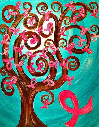 Breast Cancer Fundraising Paint Class