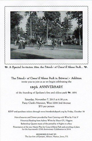 Coeur d'Alene Park 125th Anniversary