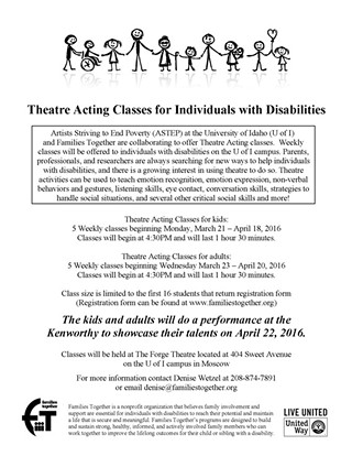 Theater Acting Classes for Individuals with Disabilities