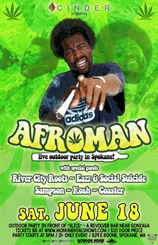 Outdoor party feat. Afroman, RIver City Roots, Eazz & Social Suicide, Sampson, Kosh, Coaster