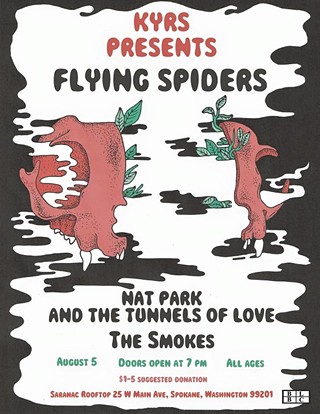 KYRS Presents Flying Spiders, Nat Park & the Tunnels of Love, The Smokes