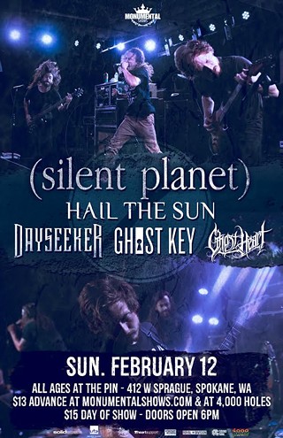Silent Planet, Hail The Sun, Dayseeker, Ghost Key, Ghost Heart