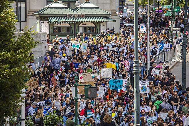 Scenes from climate protests around the world