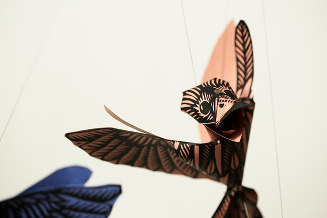 Artist Reinaldo Gil Zambrano and his Bird Murmuration