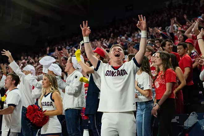 Image: Brigham Young University at Gonzaga, Jan. 18