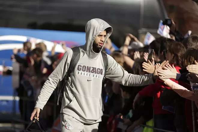 Image: Gonzaga Men's Basketball Team Returns To Spokane