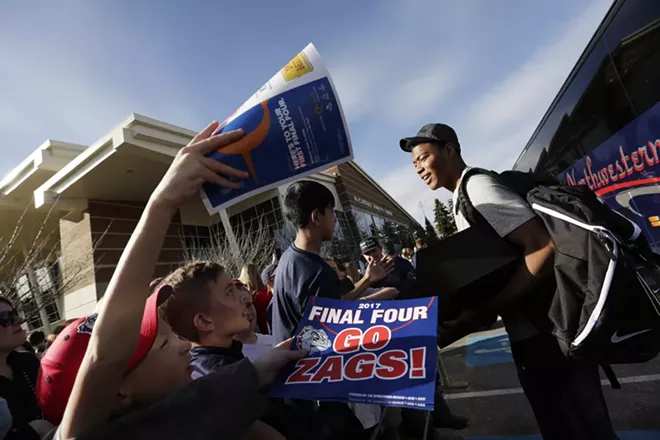 Image: Gonzaga Men's Basketball Team Returns To Spokane