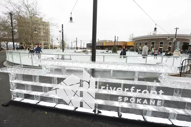 Image: Saturday at the Riverfront Park Ice Ribbon on the Opening Weekend