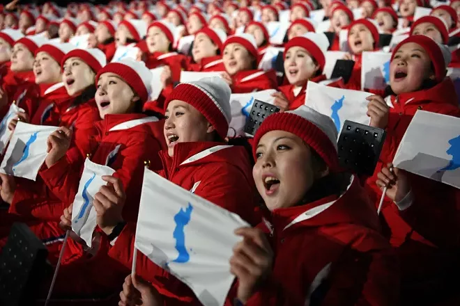 Image: Olympics Kick Off With Unified Korean Team Offering Hope for Peace