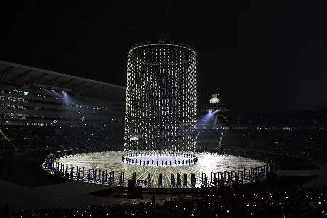 Image: Olympics Kick Off With Unified Korean Team Offering Hope for Peace