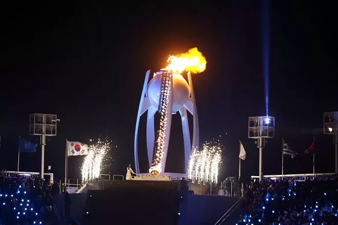 Image: Olympics Kick Off With Unified Korean Team Offering Hope for Peace