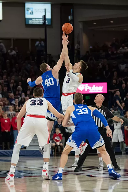 Image: Brigham Young University at Gonzaga, Jan. 18