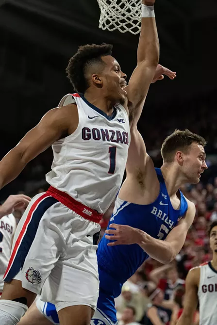 Image: Brigham Young University at Gonzaga, Jan. 18