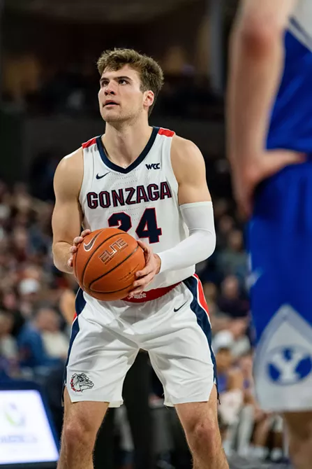 Image: Brigham Young University at Gonzaga, Jan. 18
